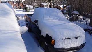 UNA DIA DESPUES DE UNA TORMENTA DE NIEVE EN NASHVILLE TENNESSEE FRIO EXTREMO HIELO ESTADOS UNIDOS [upl. by Hildegaard]