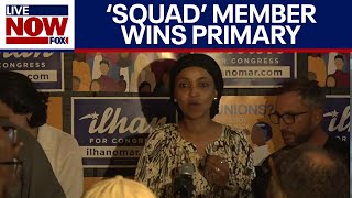 Squad member Rep Ilhan Omar wins Minnesota Democratic primary  LiveNOW from FOX [upl. by Silvano]