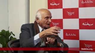 Intizar Hussain Interview at Rekhta StudioPart3 [upl. by Priest]