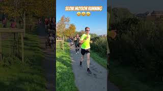 Parkrun slow motion running 🤩🤩🤩 [upl. by Hasin]