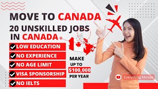 BEST 20 Jobs in Canada With Free Visa Sponsorships In 2024  With Easy Application amp Quick Approval [upl. by Nerb]