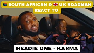 Headie One  Karma official video Reaction 🇬🇧 Bring On Bars  UK Drill  UK Rap  EPISODE 62 [upl. by Atlante]