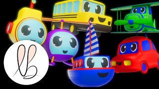 Boats Planes Cars and More Fun Music and Animation  Lottie Bunny Sensory [upl. by Rotce]