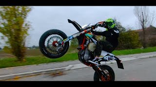 KTM EXC 450 SUPERMOTO  WHEELIE EDIT [upl. by Eisej325]