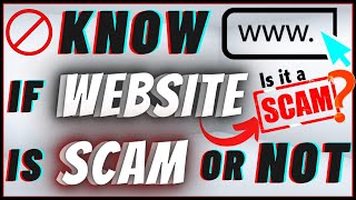 How To Know If A Website Is A Scam Or Not  Is it Legit or Fake [upl. by Aseretairam]