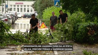 Oluja protutnjala Zagrebom u 20 minuta napravila ogromne štete [upl. by Denny]