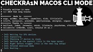 How to run checkra1n CLI mode Mac  Checkra1n CLI mode Mac OS  Checkra1n CLI mode command  2021 [upl. by Buckingham]