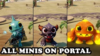 Skylanders Superchargers  All Skylanders Minis on Portal GAMEPLAY [upl. by Tselec]