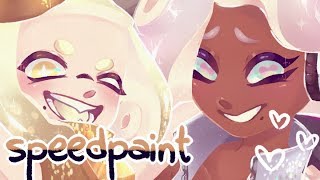 FrostyFest  Splatoon Speedpaint [upl. by Llerret146]