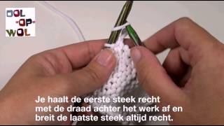 Beginners breien de kantsteek [upl. by Charie]