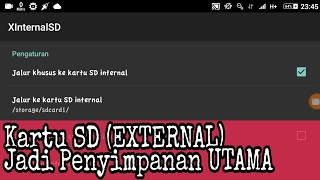 Eksternal SDCard Jadi Penyimpanan Utama di Android Root Required [upl. by Notsle]