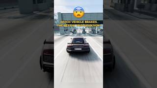 WHICH VEHICLE BRAKES THE BEST IN THIS SITUATION beamngdrive shorts [upl. by Anirehs]