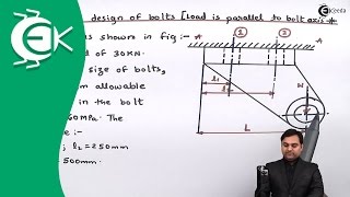 Problem 1 on Design of Bolts  Design of Bolted Joints  Design of Machine [upl. by Alegre]