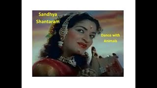 Dance Sandhya Shantaram  Dancing with Animals in Hindi Movies  Sandhya  Bollywood Dance Diary 2 [upl. by Yadnus810]