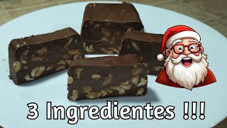 TURRON DE CHOCOLATE Y MANI  especial navidad [upl. by Ditzel]