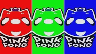 Pinkfong Logo Effects In RED GREEN AND BLUE [upl. by Letnuahs]