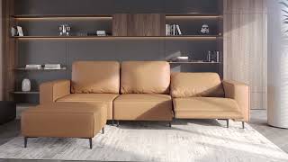 Virelo Reclining Sectional Sofa with Ottoman by Acanva [upl. by Niwri802]