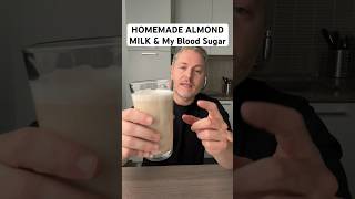 Homemade almond milk recipe that’s easy on my blood sugar bloodsugar almondmilkrecipe [upl. by Fanestil]