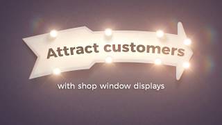 Attract customers with shop window displays [upl. by Tove238]