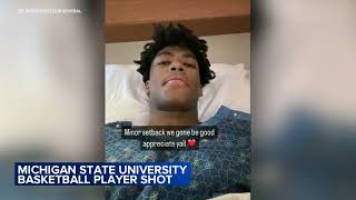 Father of MSU basketball star shot in leg feeling lucky and blessed as he recovers [upl. by Elliven]