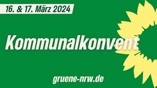 Kommunalkonvent der GRÜNEN NRW  Abendteil [upl. by Ellenoj863]