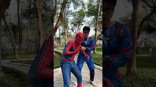 Spiderman and Captain America team up as one to fight giant monsters spideylife [upl. by Adnil]