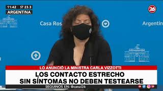 Los contactos estrecho sin síntomas no deben testearse [upl. by Notnelc]