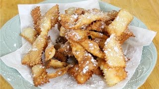 Chiacchiere Baresi Bow Tie Cookies  Rossellas Cooking with Nonna [upl. by Leirvag736]