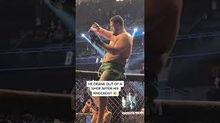 TAI TUIVASA DRINKING OUT OF A SHOE AFTER HIS KNOCKOUT 👟  shorts [upl. by Tani]