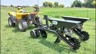 2row planter adapted for quad bike [upl. by Min111]