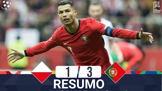 Polonia Portugal  13  Resumo  Liga das Nações 202425  portugal vs polonia [upl. by Dahcir]