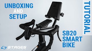 StagesBike SB20 Smart Bike Unboxing and Initial Setup [upl. by Aidiruy]