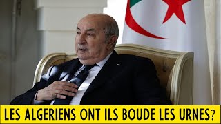 Les Algériens ont ils boudé les urnes [upl. by Raddy]