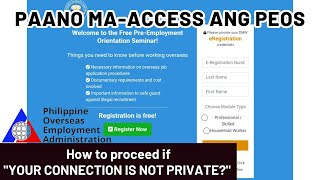 Paano Maaccess ang PEOS website [upl. by Avla]