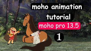 Moho Pro tutorial  lesson 1  Animation tutorial  anime studio [upl. by Cato439]