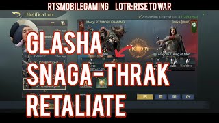 Glasha SnagaThrak Retaliate DOMINATION  LOTR RISE TO WAR [upl. by Slemmer608]