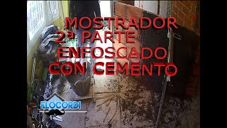 Mostrador curvo 2ª parte enfoscado con cemento [upl. by Lundgren]