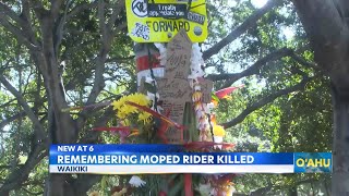 Moped rider death raises caution about traveling on a Waikiki road [upl. by Mala]