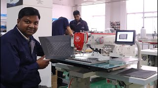 Programmable Electronic Pattern Sewing Machine for Leather Goods Manufacturer India [upl. by Alesig]