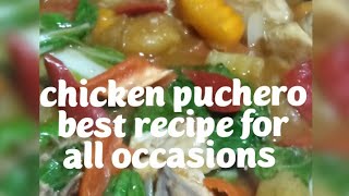 how to cook chicken pucherosimple recipeDaisy Edulan [upl. by Windy]