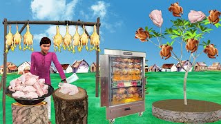 Magical Chicken Tree Grilled Chicken Hindi Stories Collection Hindi Kahani Lalchi Chicken Comedy [upl. by Lukash367]