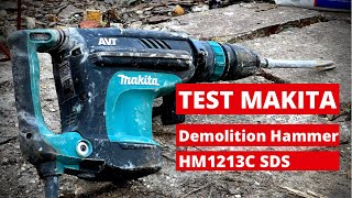 Test Makita HM1213C SDSmax Demolition Hammer makita [upl. by Llesram36]