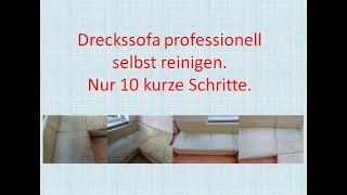 Dreckssofa professionell in 10 kurzen Schritten selbst reinigen [upl. by Norty558]