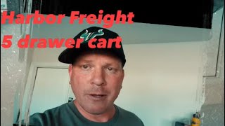 Harbor Freight 1 day coupon 5 drawer Cart [upl. by Ahcrop248]