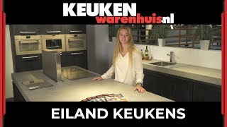 Eiland Keukens Inspiratie Voorbeelden en uitleg door Keukenwarenhuisnl [upl. by Annaohj]