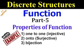 Properties of Function Injective Surjective and Bijective Functions [upl. by Akerehs]