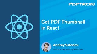 Get PDF DOCX Thumbnail in React JavaScript  PDFTron WebViewer Series [upl. by Bina364]