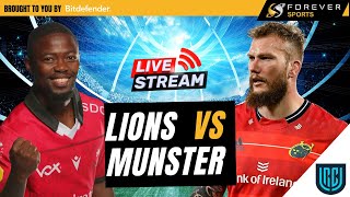 LIONS VS MUNSTER LIVE  URC Live Commentary amp Watchalong [upl. by Dari]