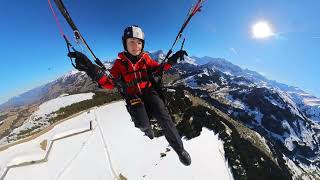 Paragliding  Adelboden Lenk Feb 2024 [upl. by Greggs849]