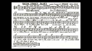 BASIN STREET Backing track for Bb instruments TRUMPET SAX CLARINET [upl. by Nesrac]